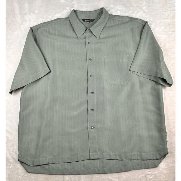 Royal Robbins Shirt Mens 2XL XXL Green Short Sleeve Button Up Modal Blend Hiking - Picture 1 of 7